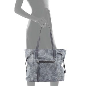 Violet Ray oversized metallic tote
